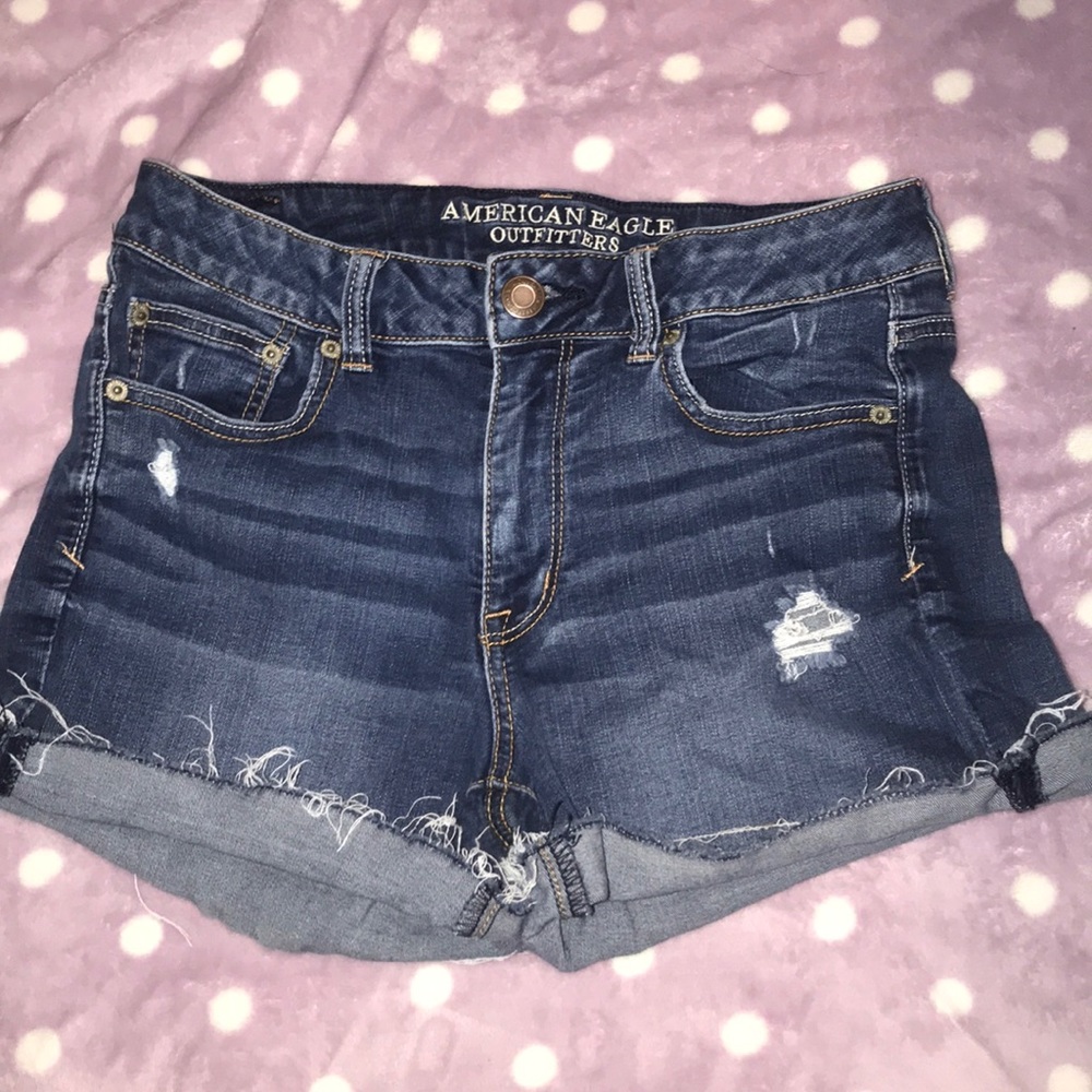 American Eagle denim super stretch shorts